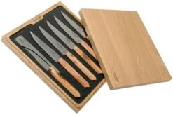 Laguiole En Aubrac Re-move 6-piece Steak Knife Set Juniper
