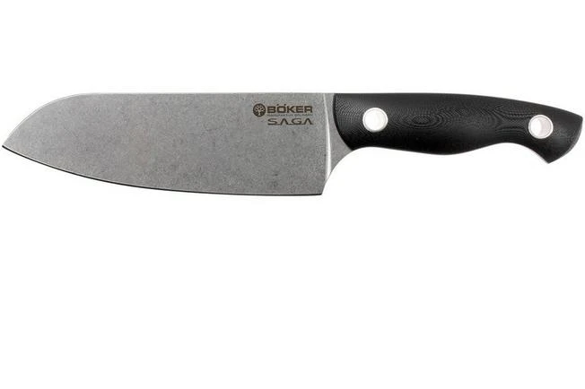 Böker 130266, Saga Santoku, Stonewash Finish 1 Böker 130266, Saga Santoku, Stonewash Finish