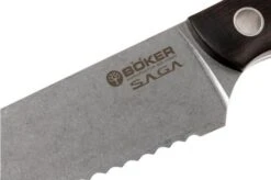 Böker 130381, Saga Bread Knife, Grenadill -Kitchen Knives Store BO130381 04 boker saga stonewash grandil bo130381 04