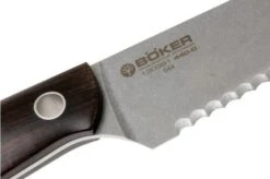 Böker 130381, Saga Bread Knife, Grenadill -Kitchen Knives Store BO130381 05 boker saga stonewash grandil bo130381 05