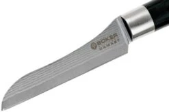 Böker Damast Black Vegetable Knife 8 Cm 130408DAM -Kitchen Knives Store BO130408DAM 03 boker damast