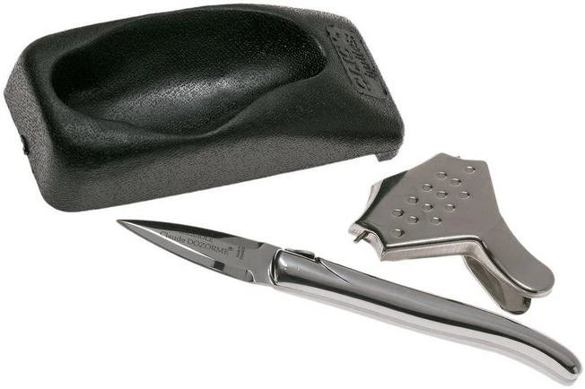 Claude Dozorme Laguiole Oyster Set, Polished Aluminium 2 Claude Dozorme Laguiole Oyster Set, Polished Aluminium - Image 2