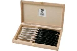 Claude Dozorme Le Thiers Steak Knife Set 6-piece, Polished Black 11 Claude Dozorme Le Thiers Steak Knife Set 6-piece, Polished Black -Kitchen Knives Store CD2 90 001 90 06 claude dozorme