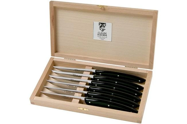 Claude Dozorme Le Thiers Steak Knife Set 6-piece, Polished Black 6 Claude Dozorme Le Thiers Steak Knife Set 6-piece, Polished Black - Image 6