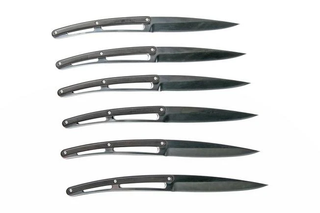 Deejo Geometrie 6AB000102 Ebony Wood, 6-piece Steak Knife Set 3 Deejo Geometrie 6AB000102 Ebony Wood, 6-piece Steak Knife Set - Image 3