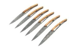 Deejo Art Deco 6FB000101 Olive Wood, 6-piece Steak Knife Set -Kitchen Knives Store DJ6FB000101 03 deejo