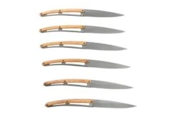 Deejo Art Deco 6FB000101 Olive Wood, 6-piece Steak Knife Set -Kitchen Knives Store DJ6FB000101 04 deejo