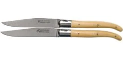 Fontenille Pataud Laguiole 2-piece Steak Knife Set Box Wood, LTC2LB