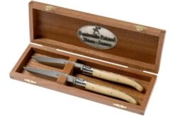 Fontenille Pataud Laguiole 2-piece Steak Knife Set Box Wood, LTC2LB -Kitchen Knives Store FPLTC2LB 07 fontenille pataud