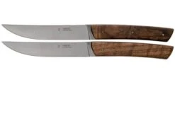 Fontenille Pataud Le Thiers 2-piece Steak Knife Set Walnut Wood Burl, TR2TNO