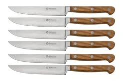 Maserin Apollo Olive 2411-OL 6-piece Steak Knife Set