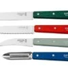 Opinel Les Essentiels Du Cuisinier 002576, 4-piece Peeling Knife Set