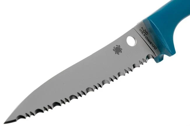 Spyderco Counter Puppy Serrated Tomato Knife Blue, K20SBL 3 Spyderco Counter Puppy Serrated Tomato Knife Blue, K20SBL - Image 3