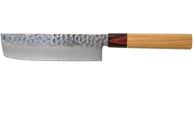 Sakai Takayuki Nakiri 33-Layer Damascus Hammered WA 16 Cm 1 Sakai Takayuki Nakiri 33-Layer Damascus Hammered WA 16 Cm