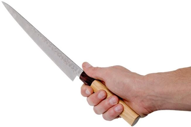 Sakai Takayuki Carving Knife 33-Layer Damascus Hammered WA 25 Cm 6 Sakai Takayuki Carving Knife 33-Layer Damascus Hammered WA 25 Cm - Image 6