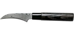 Tojiro Shippu Black Damascus Turning Knife 7 Cm, FD-1590