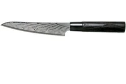 Tojiro Shippu Black Damascus Utility Knife 13 Cm, FD-1592