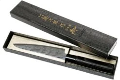 Tojiro Shippu Black Damascus Utility Knife 13 Cm, FD-1592 -Kitchen Knives Store TJFD 1592 08 tojiro sippu black