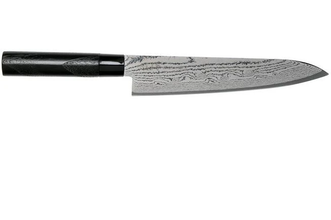 Tojiro Shippu Black Damast Chef's Knife 24 Cm, FD-1595 2 Tojiro Shippu Black Damast Chef's Knife 24 Cm, FD-1595 - Image 2