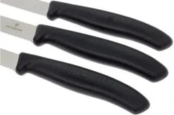 Victorinox SwissClassic Vegetable Knives Black, Set Of 3, 6.7113.3 -Kitchen Knives Store VT6 7113 3 03 victorinox groentemesset vt6 7113 3 03