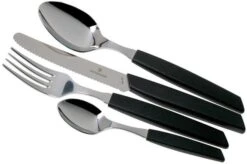 Victorinox Swiss Modern 6.9093.11W.24, 24-piece Cutlery Set With Tomato Knife, Black