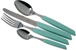 Victorinox Swiss Modern 6.9096.11W41.24, 24-piece Cutlery Set With Tomato Knife, Green