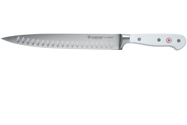 Wüsthof Classic White Carving Knife With Dimples 23 Cm, 1040200823 1 Wüsthof Classic White Carving Knife With Dimples 23 Cm, 1040200823