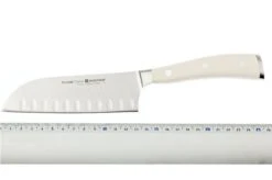Wüsthof IKON White Santoku Knife 14 Cm (5") -Kitchen Knives Store WU4172 0 05 wusthof classic ikon 4172 0 14 santoku d5